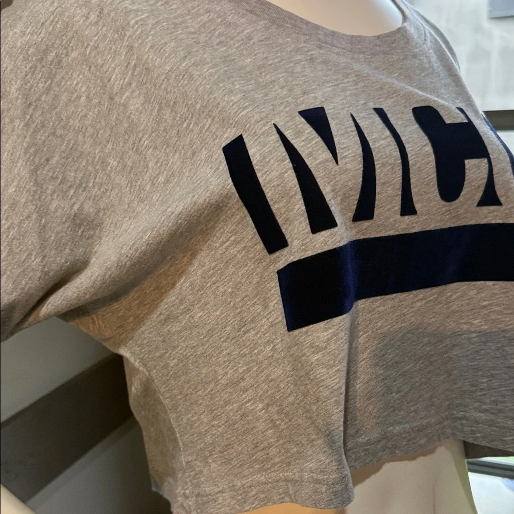 NWOT MCQ By Alexander McQueen Tee w velvet lettering - Picture 5 of 6